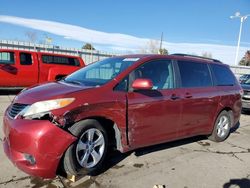 Toyota Sienna le salvage cars for sale: 2012 Toyota Sienna LE