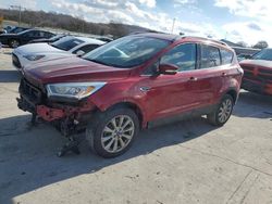 Salvage SUVs for sale at auction: 2017 Ford Escape Titanium