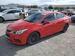 Salvage cars for sale at Las Vegas, NV auction: 2016 Chevrolet Cruze LS