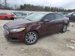 Salvage cars for sale at Franklin, WI auction: 2017 Ford Fusion SE