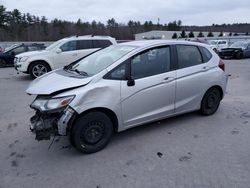 Salvage cars for sale at Windham, ME auction: 2016 Honda FIT LX