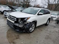 Salvage cars for sale from Copart North Billerica, MA: 2018 Toyota Highlander Limited