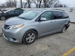 Salvage cars for sale at Bridgeton, MO auction: 2011 Toyota Sienna LE