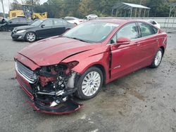 Salvage cars for sale at Savannah, GA auction: 2015 Ford Fusion SE Hybrid