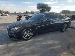 Salvage cars for sale at Orlando, FL auction: 2019 Infiniti Q50 Luxe