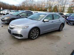 Salvage cars for sale at North Billerica, MA auction: 2015 Acura TLX Tech