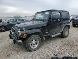 Salvage cars for sale at Kansas City, KS auction: 2003 Jeep Wrangler / TJ Sahara