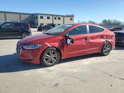 Carros salvage a la venta en subasta: 2018 Hyundai Elantra SEL