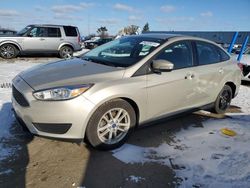 Salvage cars for sale at Woodhaven, MI auction: 2017 Ford Focus SE