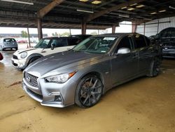 Salvage cars for sale at American Canyon, CA auction: 2018 Infiniti Q50 Luxe