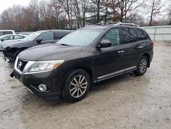 Salvage cars for sale at North Billerica, MA auction: 2015 Nissan Pathfinder S