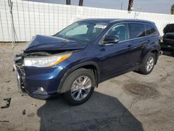 Salvage cars for sale from Copart Van Nuys, CA: 2014 Toyota Highlander XLE