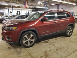 Salvage cars for sale at Wheeling, IL auction: 2019 Jeep Cherokee Limited