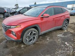 Salvage cars for sale at Woodhaven, MI auction: 2023 Hyundai Tucson Limited