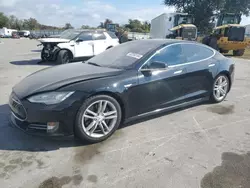 Salvage cars for sale at Orlando, FL auction: 2013 Tesla Model S