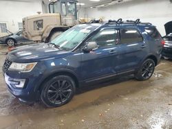 Salvage cars for sale at Davison, MI auction: 2017 Ford Explorer XLT