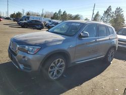 BMW x3 xdrive28i salvage cars for sale: 2017 BMW X3 XDRIVE28I