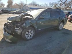 Salvage cars for sale at Wichita, KS auction: 2010 Subaru Outback 2.5I Limited