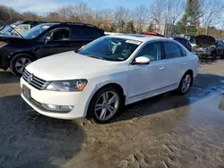 Salvage cars for sale at North Billerica, MA auction: 2015 Volkswagen Passat SE