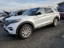 Salvage cars for sale at Eugene, OR auction: 2021 Ford Explorer Limited