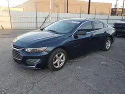 Chevrolet salvage cars for sale: 2016 Chevrolet Malibu LS