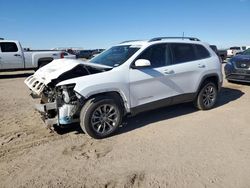 Salvage cars for sale at Amarillo, TX auction: 2019 Jeep Cherokee Latitude Plus