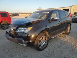 Salvage cars for sale at Kansas City, KS auction: 2009 Acura MDX Technology