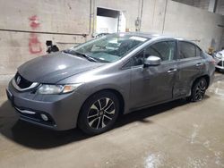 Salvage cars for sale at Ham Lake, MN auction: 2013 Honda Civic EXL