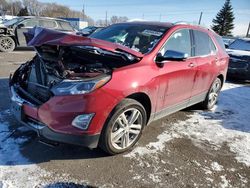 Salvage cars for sale at Ham Lake, MN auction: 2021 Chevrolet Equinox Premier