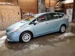 Salvage cars for sale at Ebensburg, PA auction: 2013 Toyota Prius V