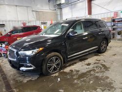 Salvage cars for sale at Mcfarland, WI auction: 2016 Infiniti QX60