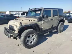 2017 Jeep Wrangler Unlimited Sahara en venta en Grand Prairie, TX