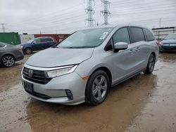 Salvage cars for sale at Elgin, IL auction: 2022 Honda Odyssey EX