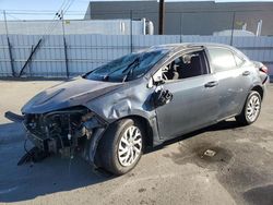 Toyota Corolla salvage cars for sale: 2018 Toyota Corolla L