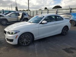 Salvage cars for sale at Miami, FL auction: 2021 BMW 230I