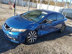 Salvage cars for sale at Spartanburg, SC auction: 2015 Honda Civic EXL