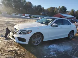 Salvage cars for sale at Mendon, MA auction: 2016 Mercedes-Benz C 300 4matic