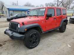 Salvage cars for sale at Wichita, KS auction: 2016 Jeep Wrangler Unlimited Sport