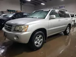 Salvage cars for sale at Elgin, IL auction: 2002 Toyota Highlander