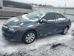 Salvage cars for sale at Pennsburg, PA auction: 2015 Toyota Corolla L