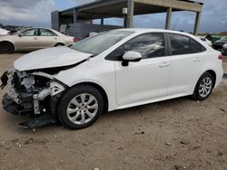 Salvage cars for sale at West Palm Beach, FL auction: 2021 Toyota Corolla LE