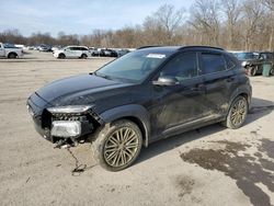 Salvage cars for sale at Ellwood City, PA auction: 2018 Hyundai Kona Limited