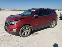 Salvage cars for sale at New Braunfels, TX auction: 2018 Chevrolet Equinox Premier