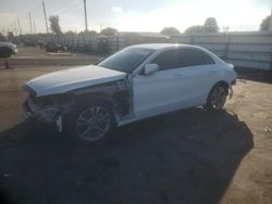 Salvage cars for sale at Miami, FL auction: 2017 Mercedes-Benz C300