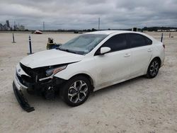 Salvage cars for sale at New Braunfels, TX auction: 2021 KIA Forte FE