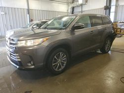 Toyota salvage cars for sale: 2019 Toyota Highlander SE