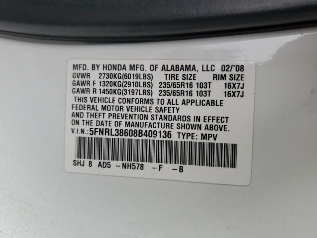 2008 Honda Odyssey EXL