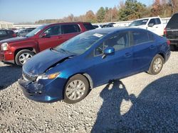 Salvage cars for sale at Memphis, TN auction: 2012 Honda Civic LX