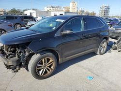 Salvage cars for sale at New Orleans, LA auction: 2017 Ford Edge SEL