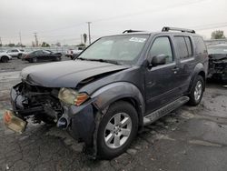 Salvage cars for sale at Colton, CA auction: 2012 Nissan Pathfinder S